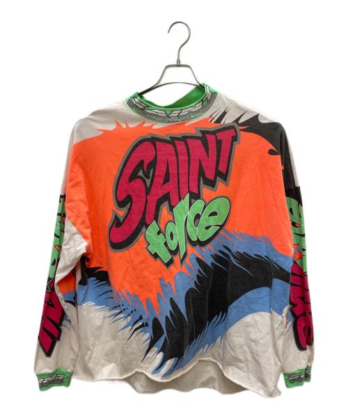 SAINT MICHAEL（セントマイケル）SAINT MICHAEL (セントマイケル) 長袖カットソー ホワイト サイズ:osの古着・服飾アイテム