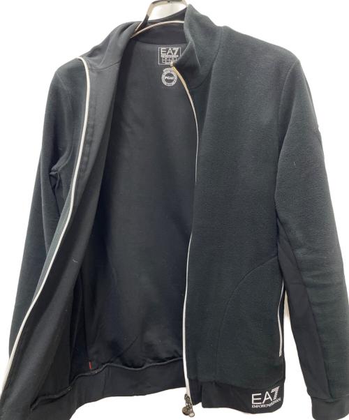 EMPORIO ARMANI（エンポリオアルマーニ）EMPORIO ARMANI (エンポリオアルマーニ) フリースジャケット ブラック サイズ:Sの古着・服飾アイテム