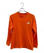 THE NORTH FACEザ ノース フェイス）の古着「長袖カットソー」｜オレンジ