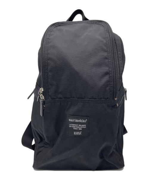 marimekko（マリメッコ）marimekko (マリメッコ) リュック ブラックの古着・服飾アイテム