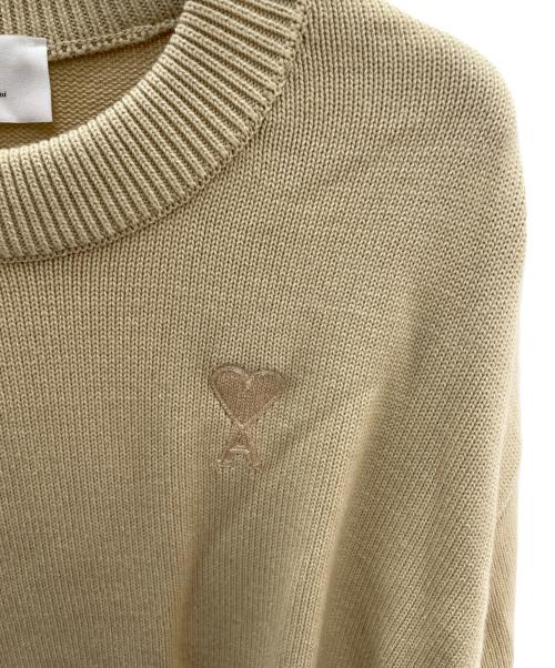 AMI PARIS（アミ パリス）AMI PARIS (アミ パリス) 厚手ニット ベージュ サイズ:FREEの古着・服飾アイテム