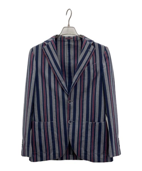 LARDINI（ラルディーニ）LARDINI (ラルディーニ) テーラードジャケット ネイビー×グレー サイズ:44の古着・服飾アイテム