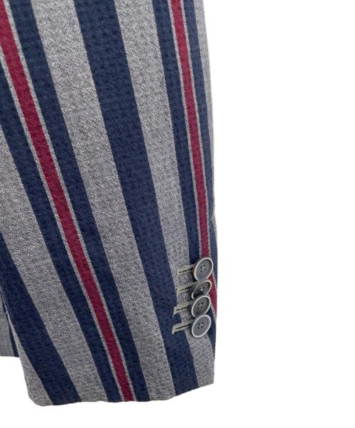 LARDINI（ラルディーニ）LARDINI (ラルディーニ) テーラードジャケット ネイビー×グレー サイズ:44の古着・服飾アイテム