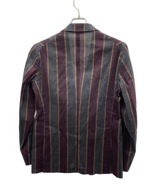 TAGLIATORE（タリアトーレ）TAGLIATORE (タリアトーレ) テーラードジャケット グレー×パープル サイズ:46の古着・服飾アイテム