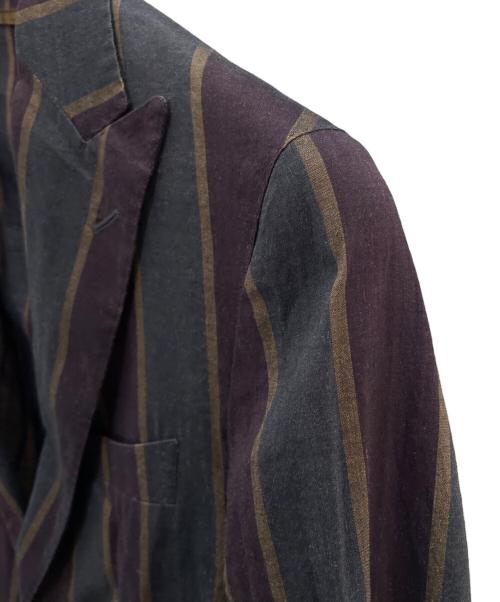 TAGLIATORE（タリアトーレ）TAGLIATORE (タリアトーレ) テーラードジャケット グレー×パープル サイズ:46の古着・服飾アイテム