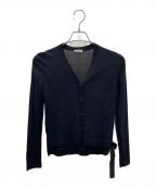 MIU MIUミュウミュウ）の古着「薄手カーディガン」｜ブラック