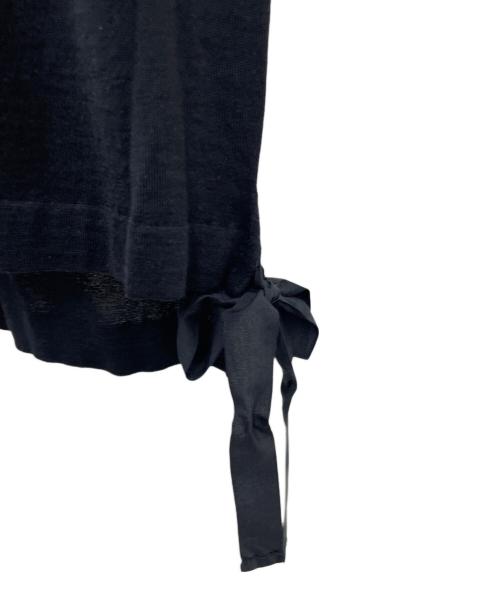 MIU MIU（ミュウミュウ）MIU MIU (ミュウミュウ) 薄手カーディガン ブラック サイズ:36の古着・服飾アイテム