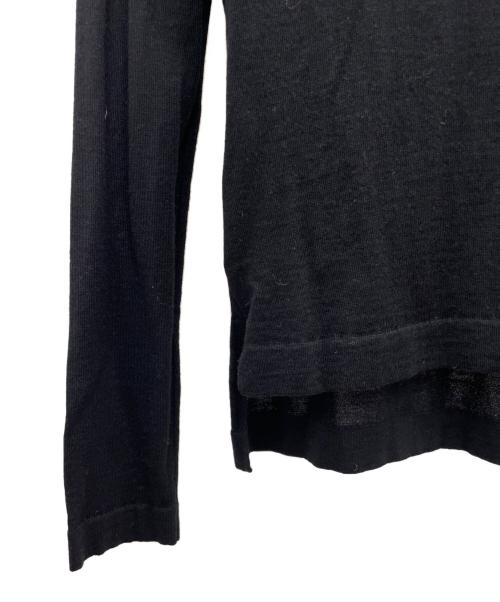 MIU MIU（ミュウミュウ）MIU MIU (ミュウミュウ) 薄手カーディガン ブラック サイズ:36の古着・服飾アイテム