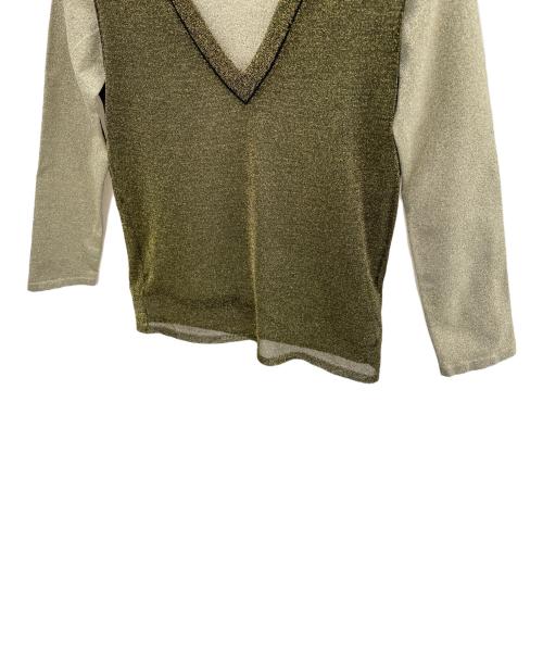 UNITED TOKYO（ユナイテッドトーキョー）UNITED TOKYO (ユナイテッドトーキョー) 薄手ニット グリーン サイズ:Freeの古着・服飾アイテム