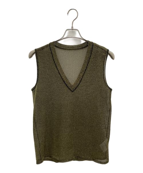 UNITED TOKYO（ユナイテッドトーキョー）UNITED TOKYO (ユナイテッドトーキョー) 薄手ニット グリーン サイズ:Freeの古着・服飾アイテム