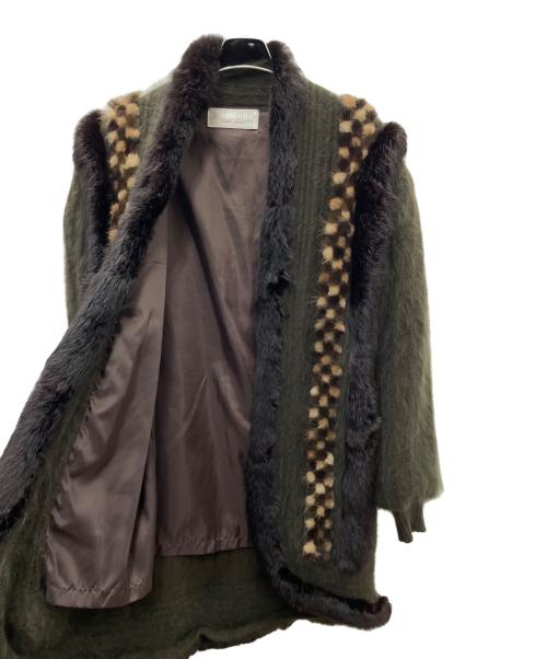 RECUERDO CLUB（レクエルド・クラブ）RECUERDO CLUB (レクエルド・クラブ) ファーコート ブラウン サイズ:Freeの古着・服飾アイテム