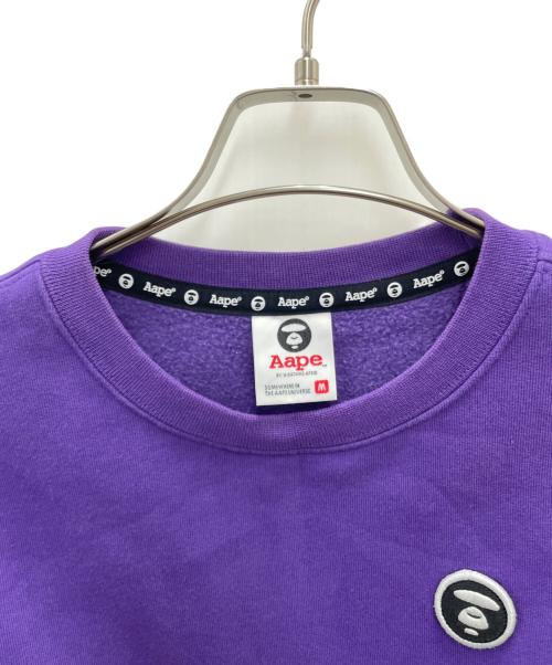 Aape BY A BATHING APE（エーエイプ バイ アベイシングエイプ）Aape BY A BATHING APE (エーエイプ バイ アベイシングエイプ) スウェット パープル サイズ:M(175)の古着・服飾アイテム