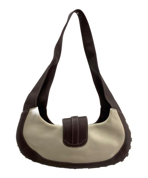 LOEWE（ロエベ）LOEWE (ロエベ) ワンショルダーバッグ ベージュ×ブラウンの古着・服飾アイテム