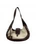 LOEWE (ロエベ) ワンショルダーバッグ ベージュ×ブラウン：80000円