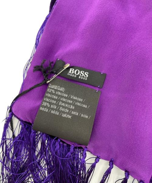 BOSS HUGO BOSS（ボス ヒューゴボス）BOSS HUGO BOSS (ボス ヒューゴボス) ストール パープルの古着・服飾アイテム