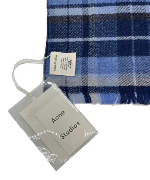 Acne studios（アクネ ストゥディオス）ACNE STUDIOS (アクネ ストゥディオス) マフラー ブルー 未使用品の古着・服飾アイテム