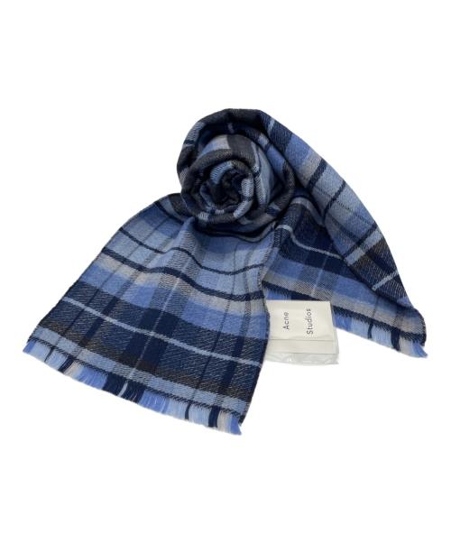 Acne studios（アクネ ストゥディオス）ACNE STUDIOS (アクネ ストゥディオス) マフラー ブルー 未使用品の古着・服飾アイテム