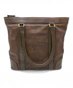 PORTERポーター）の古着「レザートートバッグ」｜ブラウン