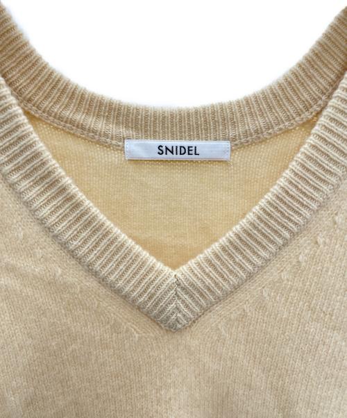 Snidel（スナイデル）Snidel (スナイデル) ニットワンピース ベージュ サイズ:Fの古着・服飾アイテム