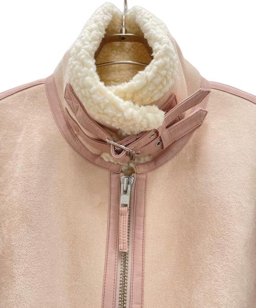 furfur（ファーファー）furfur (ファーファー) ボンバージャケット ピンク サイズ:Fの古着・服飾アイテム