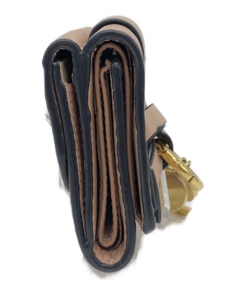 Chloe（クロエ）Chloe (クロエ) 3つ折り財布 ピンクの古着・服飾アイテム