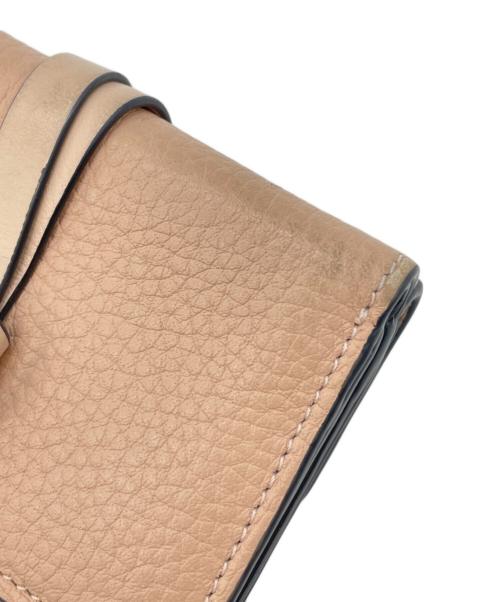 Chloe（クロエ）Chloe (クロエ) 3つ折り財布 ピンクの古着・服飾アイテム