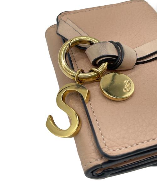 Chloe（クロエ）Chloe (クロエ) 3つ折り財布 ピンクの古着・服飾アイテム