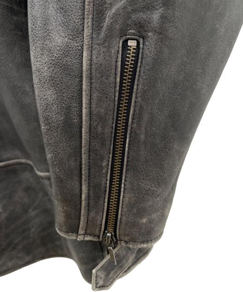 HARLEY-DAVIDSON（ハーレーダビッドソン）HARLEY-DAVIDSON (ハーレーダビッドソン) レザージャケット グレー サイズ:Lの古着・服飾アイテム