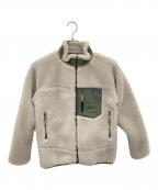 Patagoniaパタゴニア）の古着「ボアジャケット」｜アイボリー×グリーン