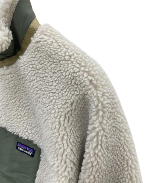 Patagonia（パタゴニア）Patagonia (パタゴニア) ボアジャケット アイボリー×グリーン サイズ:XLの古着・服飾アイテム
