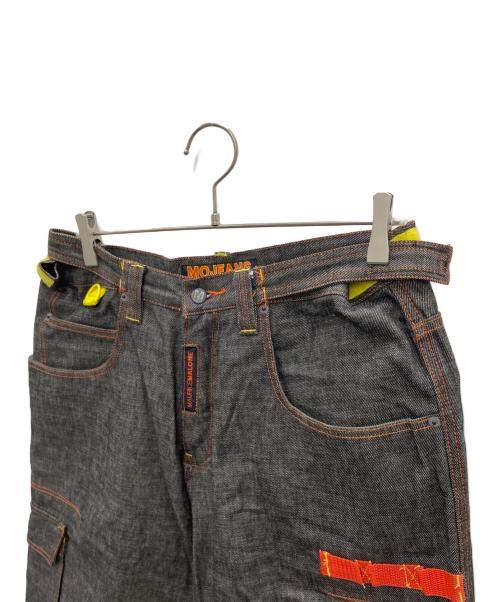 MOJEANS（モージーンズ）MOJEANS (モージーンズ) ハーフデニムパンツ ブラック サイズ:91cm (W36)の古着・服飾アイテム