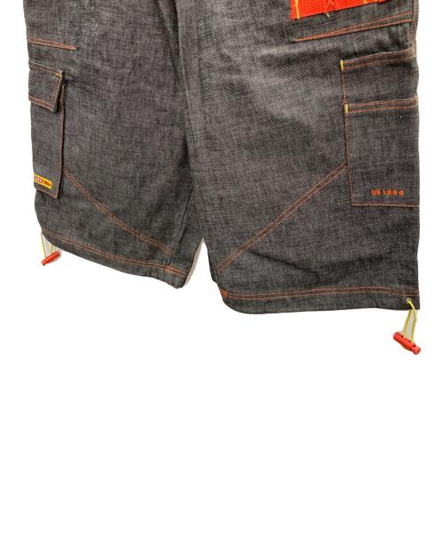 MOJEANS（モージーンズ）MOJEANS (モージーンズ) ハーフデニムパンツ ブラック サイズ:91cm (W36)の古着・服飾アイテム