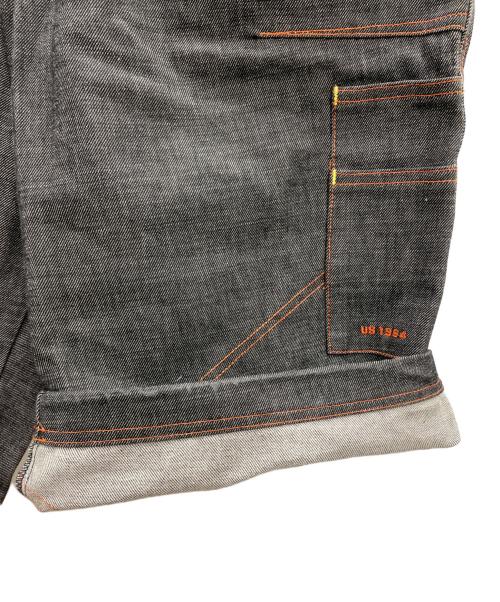 MOJEANS（モージーンズ）MOJEANS (モージーンズ) ハーフデニムパンツ ブラック サイズ:91cm (W36)の古着・服飾アイテム