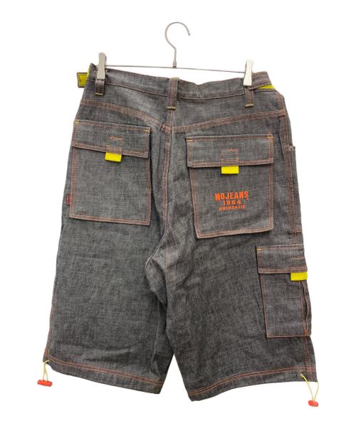 MOJEANS（モージーンズ）MOJEANS (モージーンズ) ハーフデニムパンツ ブラック サイズ:91cm (W36)の古着・服飾アイテム