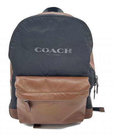 中古・古着通販】COACH (コーチ) リュック ブラック×ブラウン