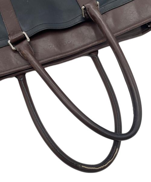 COACH（コーチ）COACH (コーチ) ビジネスバッグ ブラック×ブラウンの古着・服飾アイテム