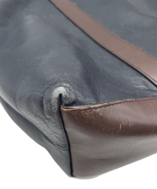 COACH（コーチ）COACH (コーチ) ビジネスバッグ ブラック×ブラウンの古着・服飾アイテム