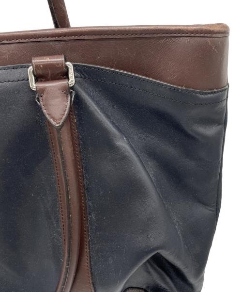 COACH（コーチ）COACH (コーチ) ビジネスバッグ ブラック×ブラウンの古着・服飾アイテム