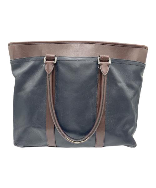 COACH（コーチ）COACH (コーチ) ビジネスバッグ ブラック×ブラウンの古着・服飾アイテム