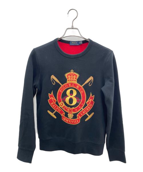 POLO RALPH LAUREN（ポロ・ラルフローレン）POLO RALPH LAUREN (ポロ・ラルフローレン) スウェット ブラック サイズ:XSの古着・服飾アイテム