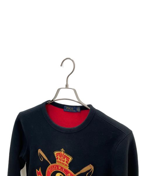 POLO RALPH LAUREN（ポロ・ラルフローレン）POLO RALPH LAUREN (ポロ・ラルフローレン) スウェット ブラック サイズ:XSの古着・服飾アイテム