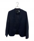 ATONエイトン）の古着「ノーカラージャケット」｜ネイビー