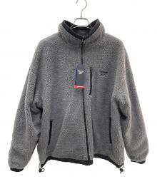 REEBOK（リーボック）の古着「リバーシブルボアジャケット」｜ブラック×グレー