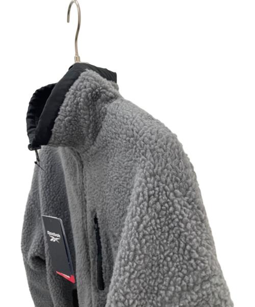 REEBOK（リーボック）REEBOK (リーボック) リバーシブルボアジャケット ブラック×グレー サイズ:LL 未使用品の古着・服飾アイテム