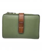 LOEWEロエベ）の古着「2つ折り財布」｜グリーン