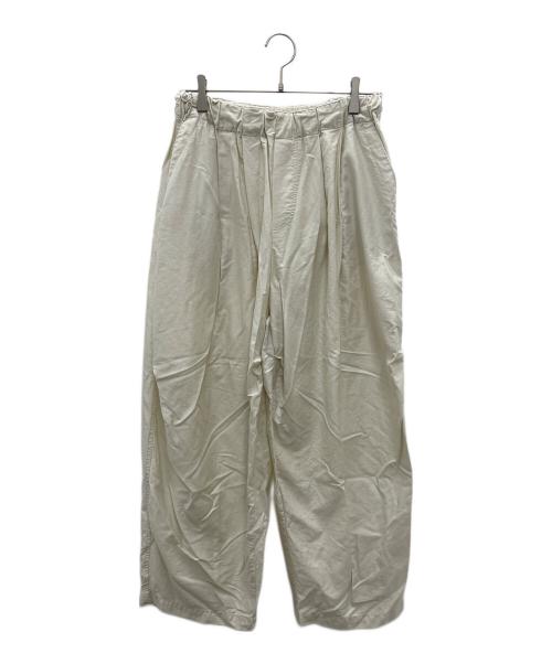 mizuiro-ind（ミズイロインド）mizuiro-ind (ミズイロインド) ワイドパンツ ホワイト サイズ:Freeの古着・服飾アイテム