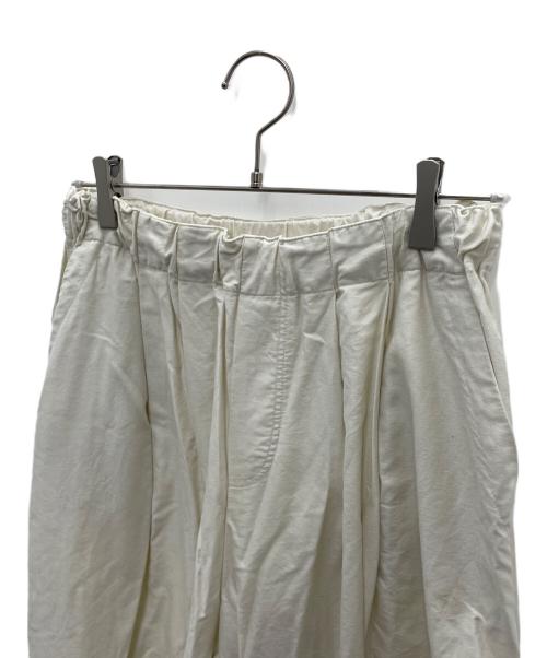 mizuiro-ind（ミズイロインド）mizuiro-ind (ミズイロインド) ワイドパンツ ホワイト サイズ:Freeの古着・服飾アイテム