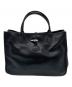 LONGCHAMP（ロンシャン）の古着「レザートートバッグ」｜ブラック