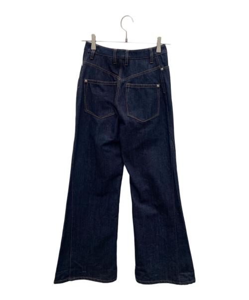 Knuth Marf（クヌースマーフ）Knuth Marf (クヌースマーフ) ワイドデニムパンツ ネイビー サイズ:ＸＳの古着・服飾アイテム