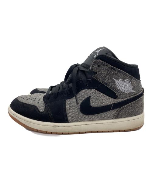 NIKE（ナイキ）NIKE (ナイキ) Air Jordan 1 Mid ブラック×グレー サイズ:28.5cmの古着・服飾アイテム